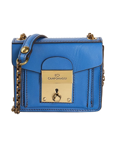 CAMPOMAGGI Across-body bag Blue 100% Cowhide
