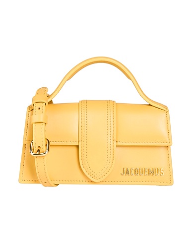 JACQUEMUS HANDBAGS Pastel yellow 100% Cow leather