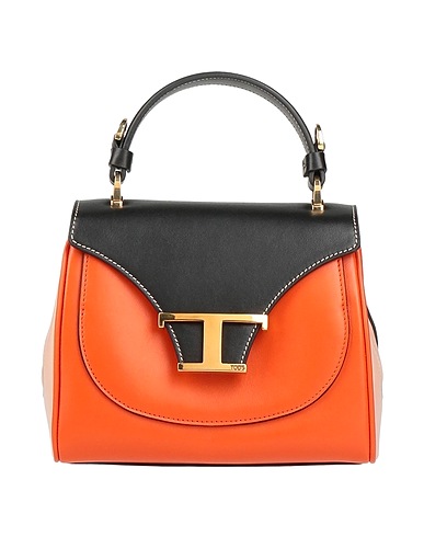 TOD'S Handbag Orange Calfskin