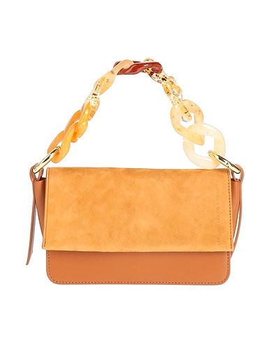 CAROLINA SANTO DOMINGO Handbag Camel 100% Calfskin