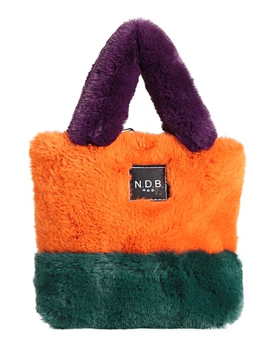 N.D.B. 968 Borsa a mano Arancione Fibre tessili