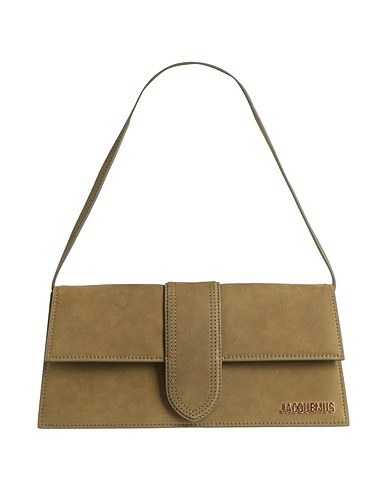 JACQUEMUS Handbag Military green 100% Cow leather