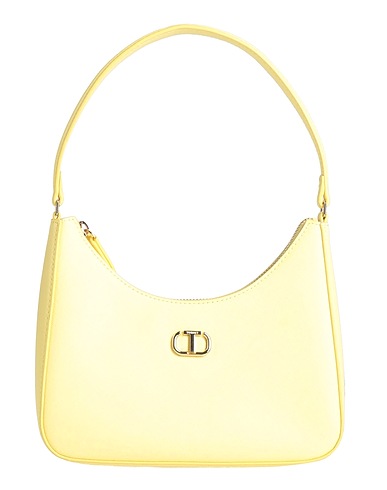 TWINSET Handbag Yellow 100% Polyester