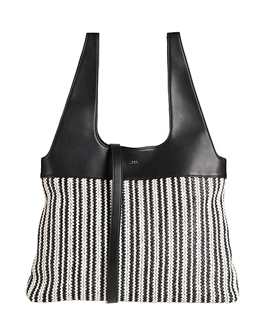 A.P.C. Schultertasche Schwarz 60% Polyurethan, 40% Polypropylen, Polyester, Calciumcarbonat