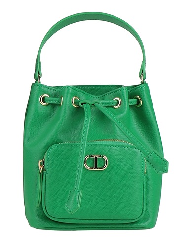 TWINSET Handbag Green 100% Polyurethane