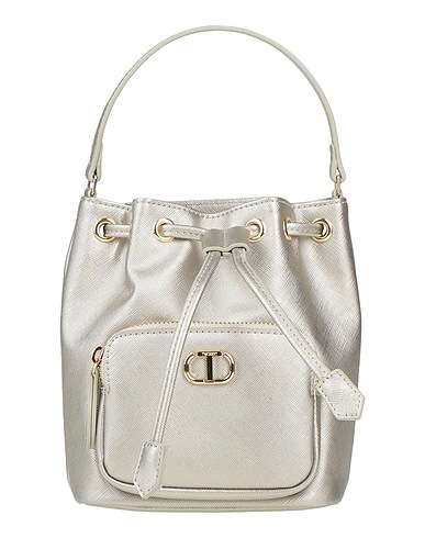 TWINSET Handbag Silver 100% Polyurethane