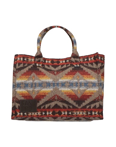 SANDRO Handbag Rust 58% Wool, 30% Polyester, 6% Acrylic, 5% Polyamide, 1% Cotton