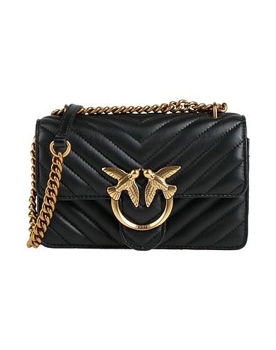 PINKO Across-body bag Black Sheepskin