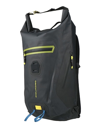 PIQUADRO Rucksacks Black Recycled polyamide, Metal