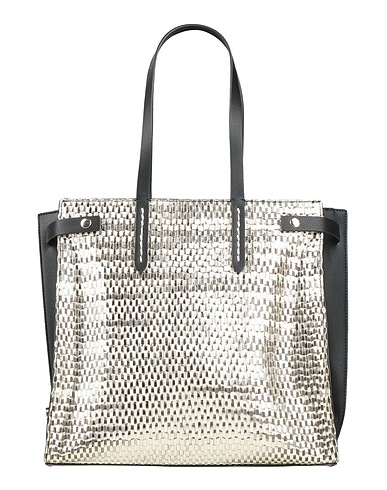 MANILA GRACE Handbag Platinum 100% Polyurethane