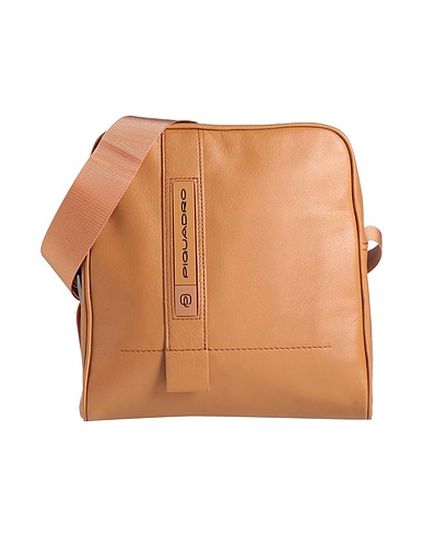 PIQUADRO Across-body bag Camel Cow leather, EVA (Ethylene - Vinyl - Acetate), Nylon, Polyester, Metal