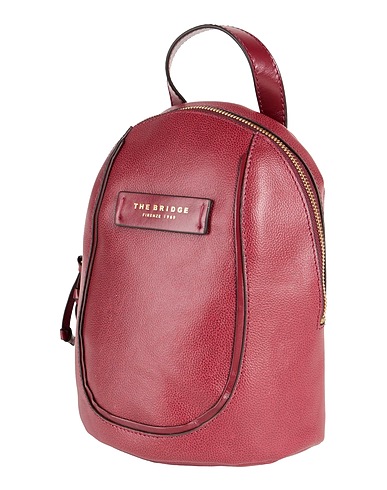 THE BRIDGE Backpacks Burgundy Cow leather