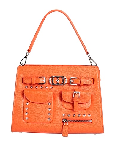 LA CARRIE Handbag Orange Leather