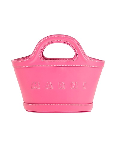 MARNI Handbag Fuchsia 100% Cow leather, Zinc, Aluminium, Ramie, Brass