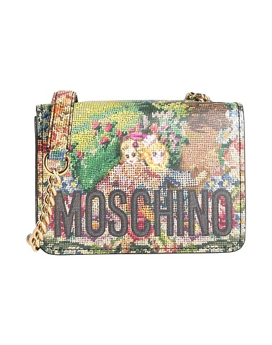 MOSCHINO Across-body bag Green Leather