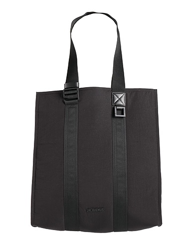 JACQUEMUS Handbag Black 100% Cotton, Cowhide