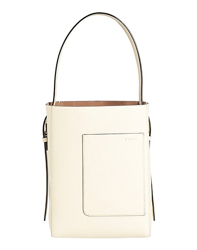 VALEXTRA Shoulder bag Ivory Calfskin