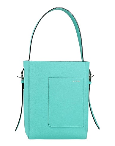 VALEXTRA Shoulder bag Turquoise Calfskin