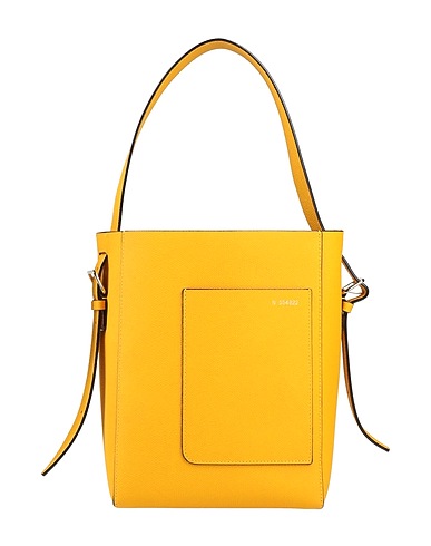 VALEXTRA Shoulder bag Yellow Calfskin