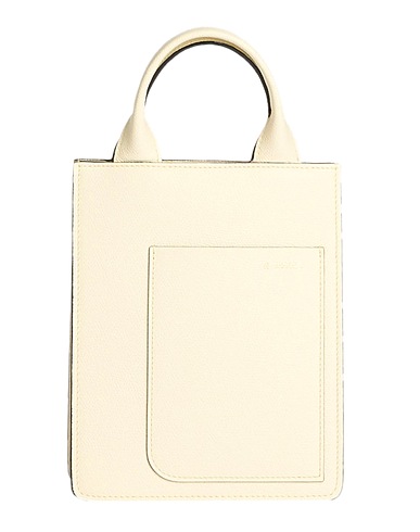 VALEXTRA Handbag Ivory 100% Calfskin