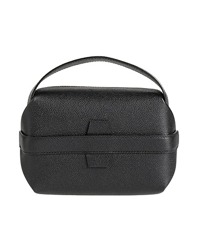 VALEXTRA Handtasche Schwarz 100% Kalbsleder