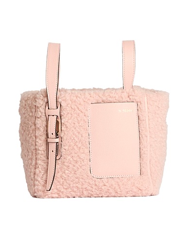 VALEXTRA Borsa a mano Rosa 50% Poliestere riciclato, 50% Pelle di vitello
