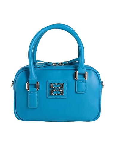LA CARRIE Borsa a mano Azzurro Fibre tessili