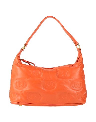LA CARRIE Handbag Orange Leather