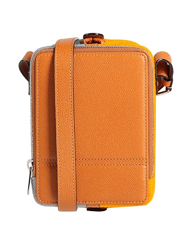 VALEXTRA Across-body bag Grey 60% Calfskin, 40% Virgin Wool