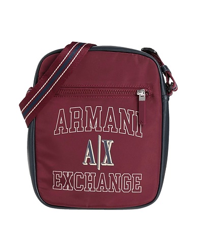 ARMANI EXCHANGE Borsa a tracolla Bordeaux 100% Poliestere, Poliuretano