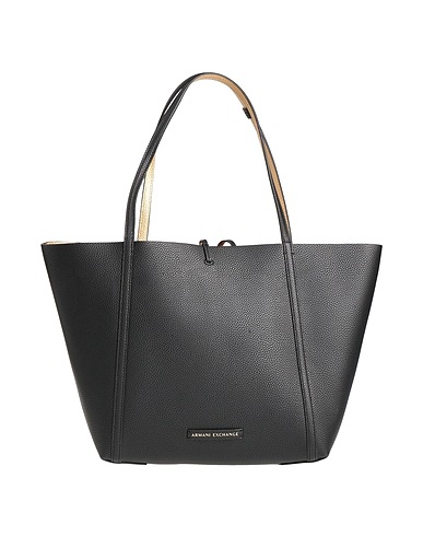 ARMANI EXCHANGE Borsa a spalla Nero 100% Poliuretano, Poliestere