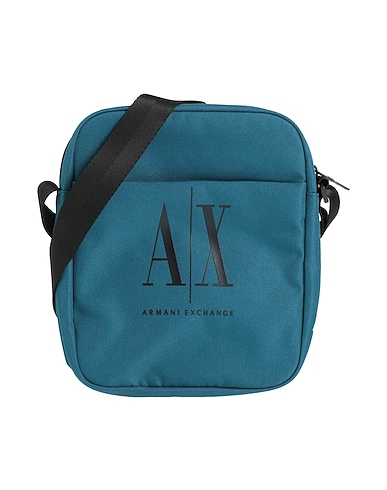 ARMANI EXCHANGE Across-body bag Deep teal 100% Polyester