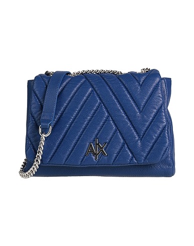 ARMANI EXCHANGE Borsa a tracolla Blu 100% Poliestere, Poliuretano