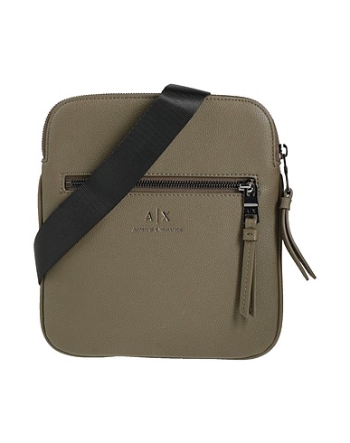 ARMANI EXCHANGE Across-body bag Military green 100% Polyester, Polyurethane