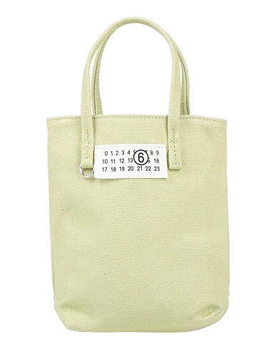 MM6 MAISON MARGIELA Handbag Light green 100% Cotton