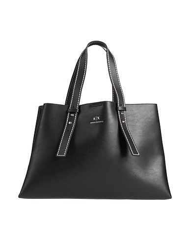 ARMANI EXCHANGE Handbag Black 100% Polyester, Polyurethane