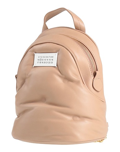 MAISON MARGIELA Zaini Nocciola 100% Pelle ovina, Pelle di bovino, Ottone, Zinco, Rame