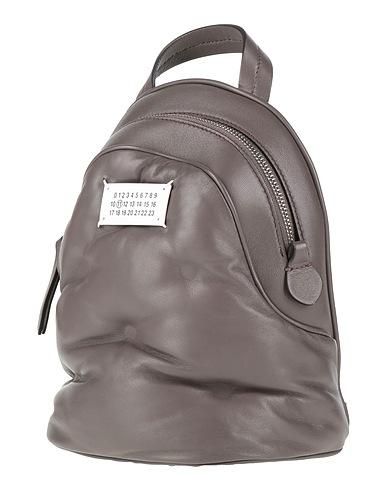 MAISON MARGIELA Backpacks Dark brown 100% Ovine leather, Cow leather, Brass, Zinc, Copper