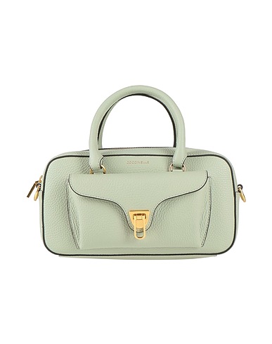 COCCINELLE Handbag Light green Leather
