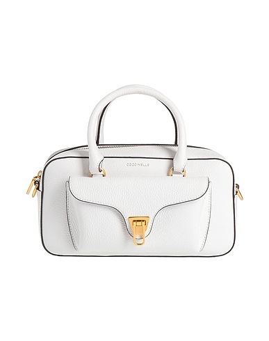 COCCINELLE Handbag White Leather