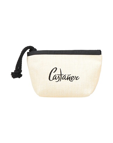 CASTAÑER Handbag Beige Textile fibers