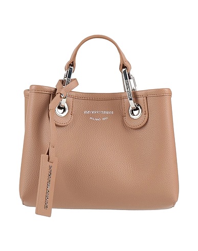 EMPORIO ARMANI Bolso de mano Camel 100% Poliuretano, Poliéster