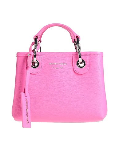 EMPORIO ARMANI Borsa a mano Fucsia 100% Poliuretano, Poliestere