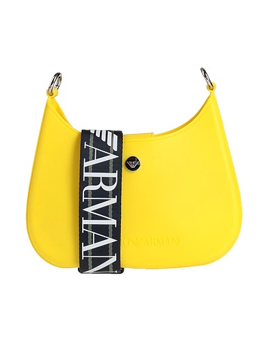 EMPORIO ARMANI Across-body bag Yellow 100% PVC - Polyvinyl chloride, Polyester, Polyurethane