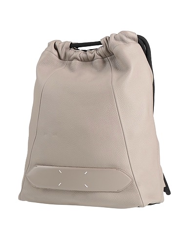MAISON MARGIELA Zaini Tortora 100% Pelle di cervo, Pelle di vitello, Poliammide, Poliestere