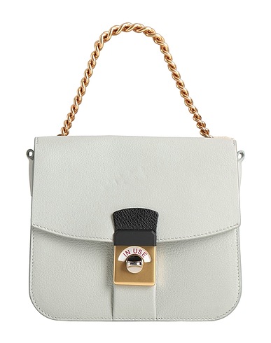 MAISON MARGIELA Handbag Light grey 100% Goat skin, Linen, Brass, Zinc, Metal