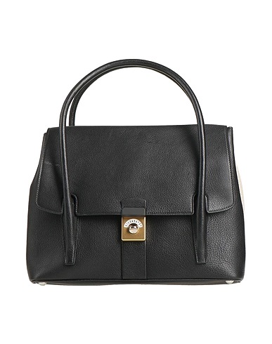 MAISON MARGIELA Handbag Black Leather, Textile fibres