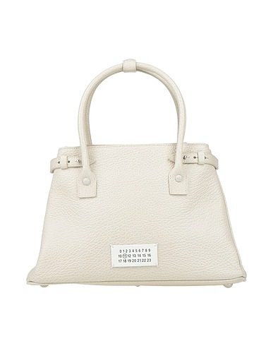 MAISON MARGIELA ハンドバッグ オフホワイト 牛革 100% / コットン / ポリエステル / 亜鉛 / 真鍮/ブラス