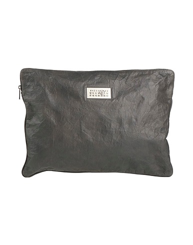 MM6 MAISON MARGIELA ハンドバッグ 鉛色 牛革 100%