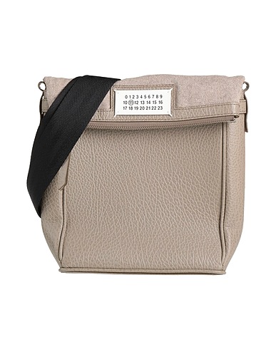 MAISON MARGIELA Borsa a tracolla Tortora 100% Pelle di bovino, Cotone, Poliammide, Poliestere, Altre Fibre